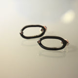 Pendientes Minimal  Negro