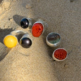 Anillo Mare More Duo Ambar y Perla