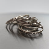 Anillo Minimal Blanco Mate