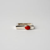 Anillo Cuadrado Rojo