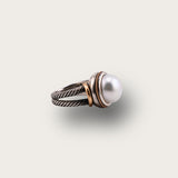 Anillo Vintage Twist Grande Blanco