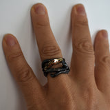 Anillo Edera Magma de Oro