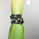 Anillo Edera Negra Roca