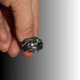 Anillo Edera Negra Roca