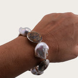 Pulsera Ovalis Perla Oceano Blanca