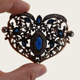 Broche Vintage Retro Azul