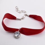 Collar Faro Blanco Grande Tercipelo
