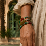 Green stones bracelet