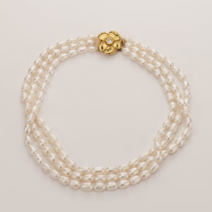 triple pearl naszyjnik perly miedz cyrkonie bizuteria galeria ora 1