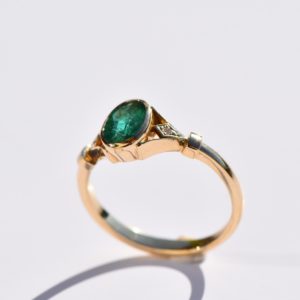 Vintage - Julia Emerald - pierścionek