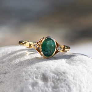 Vintage – Julia Emerald – pierścionek