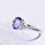 Vintage - Blue Tanzanit - pierścionek