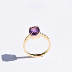 Vintage - Purple Ametyst - pierścionek