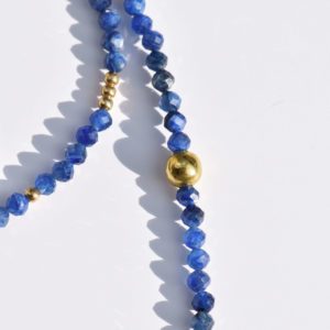 Ravel stone naszyjnik srebro pozlacane lapis lazuli bizuteria galeria ora 1