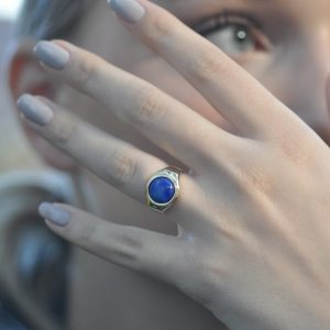 Signet Lapis Lazuli Eye