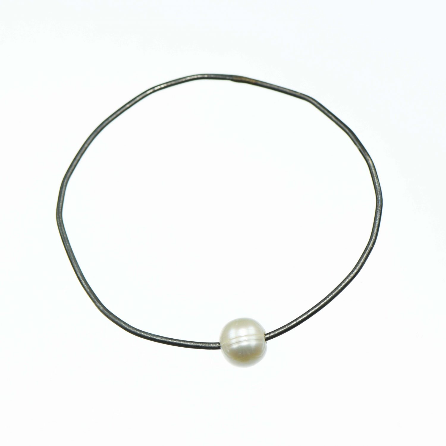 Minimal Pearl - bransoletka srebrna z perłą