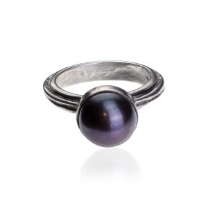 Black Pearl - pierścionek