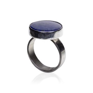 Lapis Lazuli - srebrny pierścionek