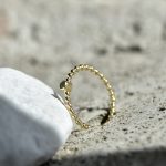 Mini Gold - pierścionek z szmaragdem