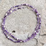 Summer Pearls Purple - naszyjnik